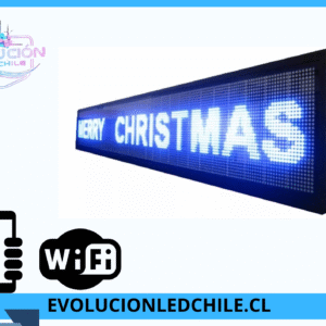 LETREROS PROGRAMABLE 20X100 CM WIFI MONOCROMATICO