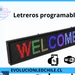 LETREROS LED 20X132 CM MULTICOLOR CON WIFI PARA INTERIOR