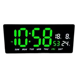 Reloj Despertador Luz Led Digital De Mesa Y Pared control