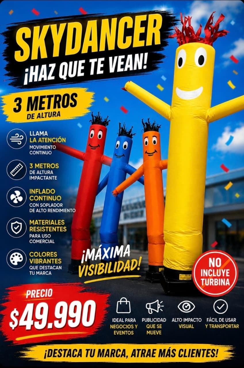 BAILARINA DE 3 METROS SIN TURBINA